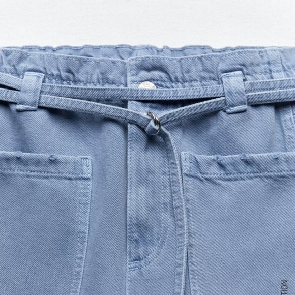 PAPERBAG DENIM SHORTS - Picture 10 of 12